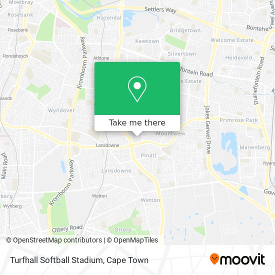 Turfhall Softball Stadium map