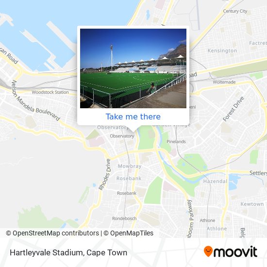 Hartleyvale Stadium map