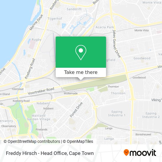 Freddy Hirsch - Head Office map
