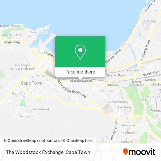 The Woodstock Exchange map