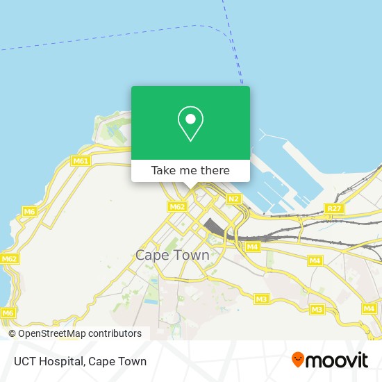 UCT Hospital map