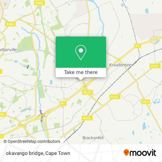 okavango bridge map