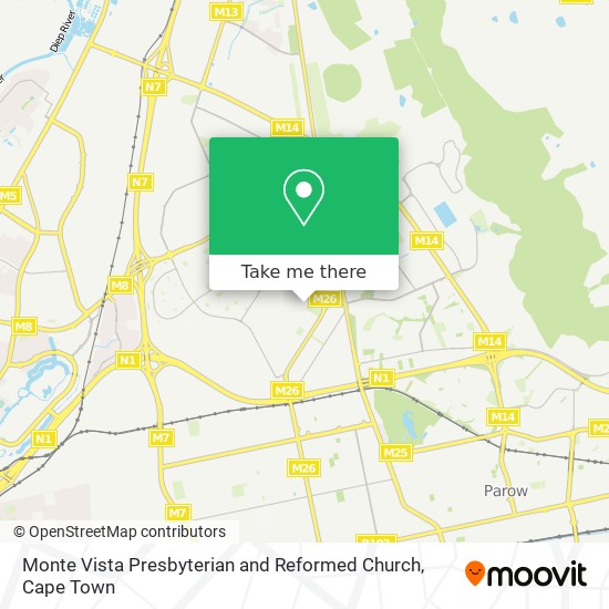 Monte Vista Presbyterian and Reformed Church map