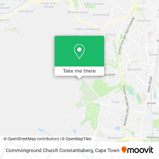 Commonground Church Constantiaberg map