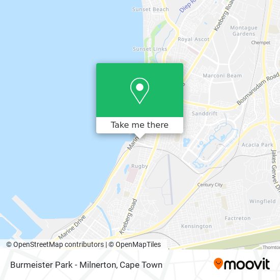 Burmeister Park - Milnerton map