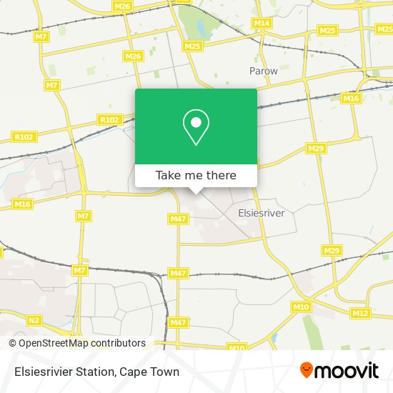 Elsiesrivier Station map
