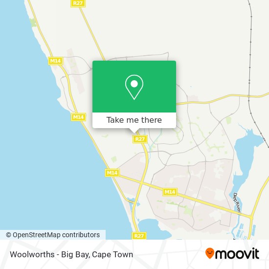 Woolworths - Big Bay map