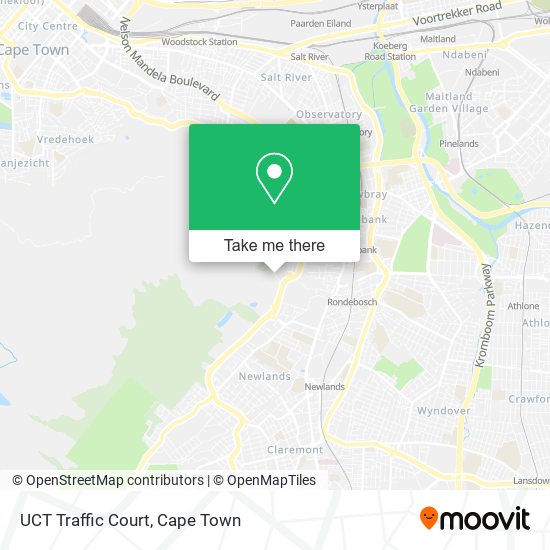 UCT Traffic Court map