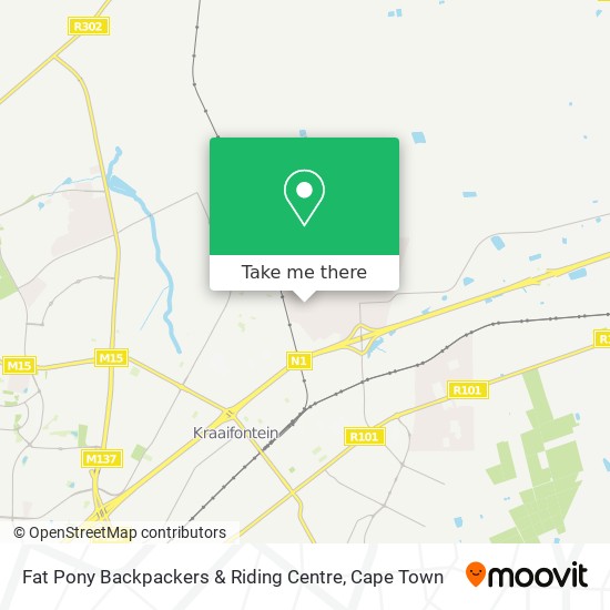Fat Pony Backpackers & Riding Centre map