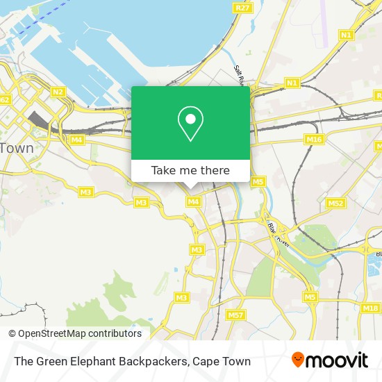 The Green Elephant Backpackers map