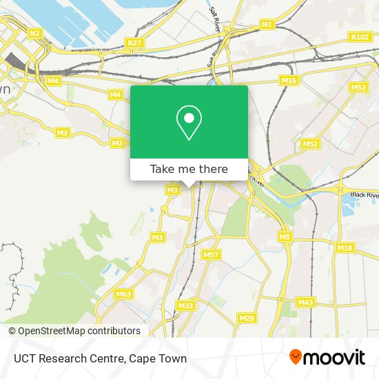 UCT Research Centre map