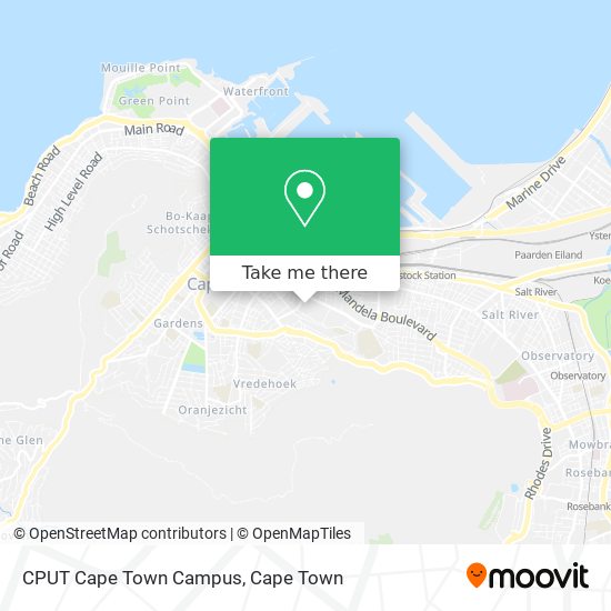 How to get to CPUT Cape Town Campus in Goodwood by train or bus?