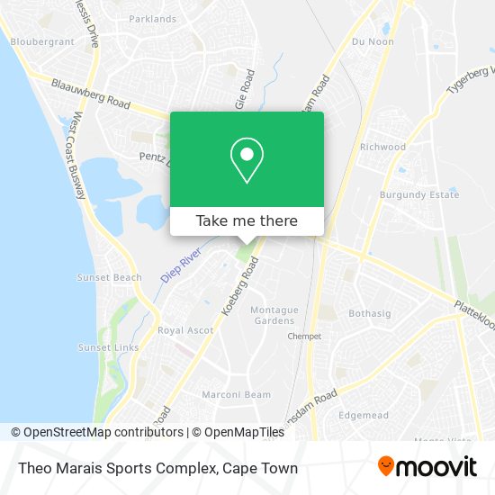 Theo Marais Sports Complex map