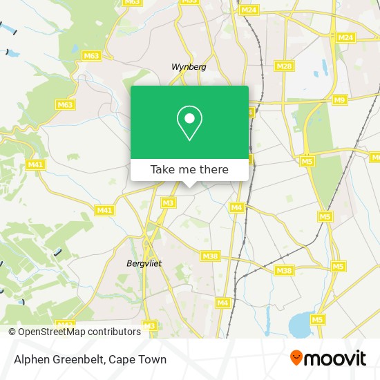 Alphen Greenbelt map