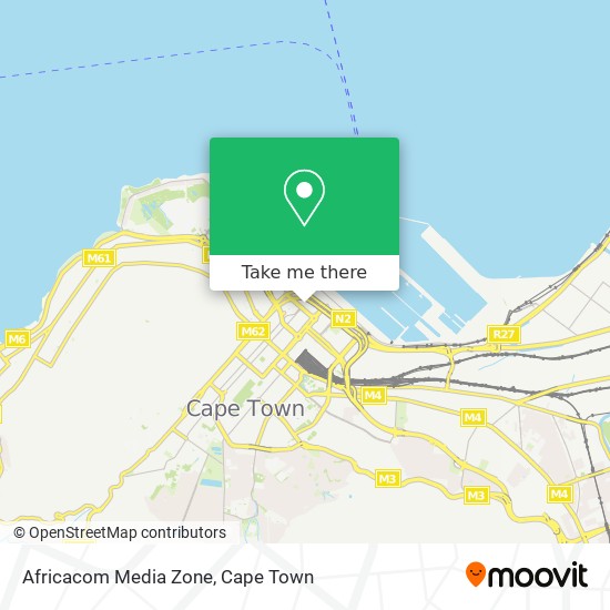 Africacom Media Zone map