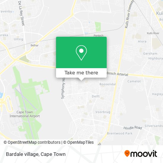 Bardale village map