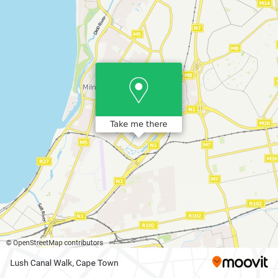 Lush Canal Walk map