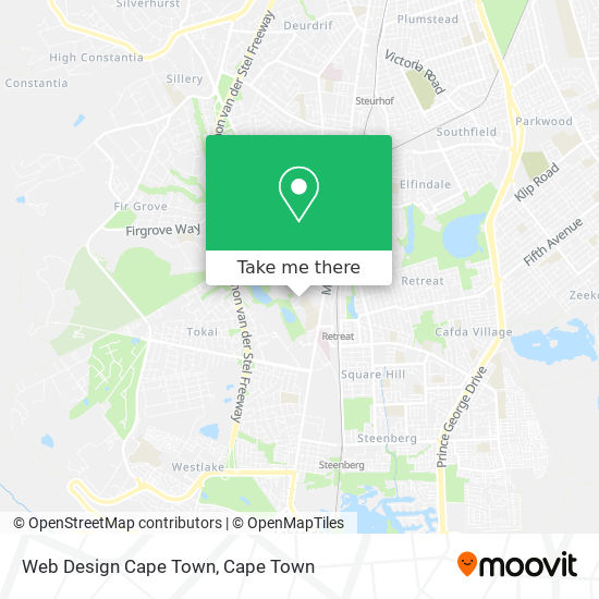 Web Design Cape Town map