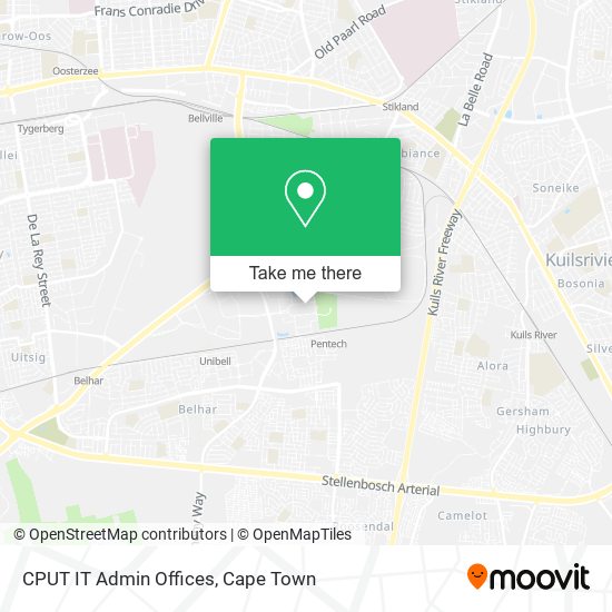 CPUT IT Admin Offices map