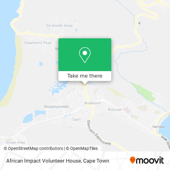 African Impact Volunteer House map