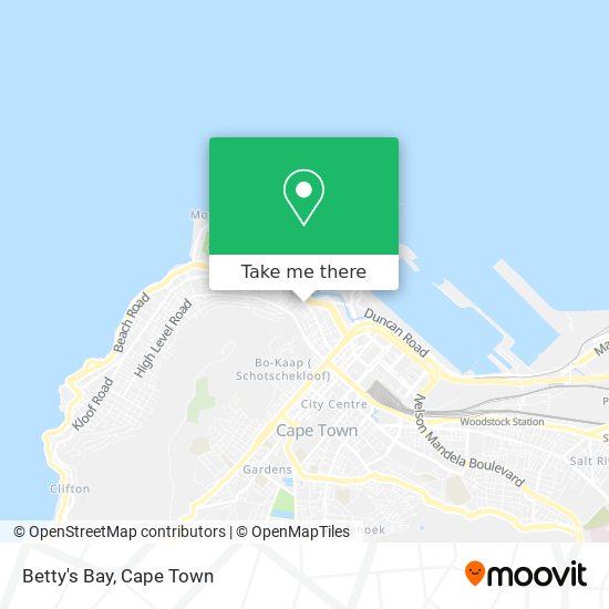 Betty's Bay map
