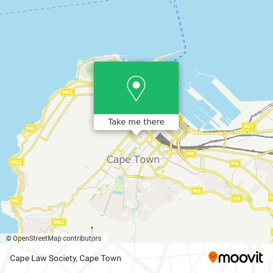 Cape Law Society map