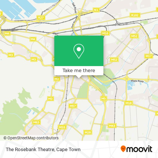 The Rosebank Theatre map