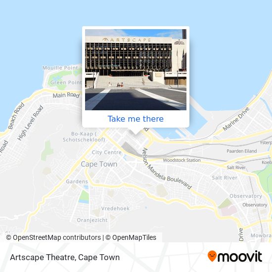 Artscape Theatre map