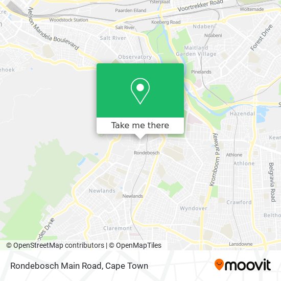 Rondebosch Main Road map