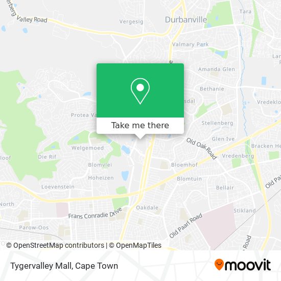 Tygervalley Mall map