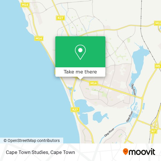 Cape Town Studies map