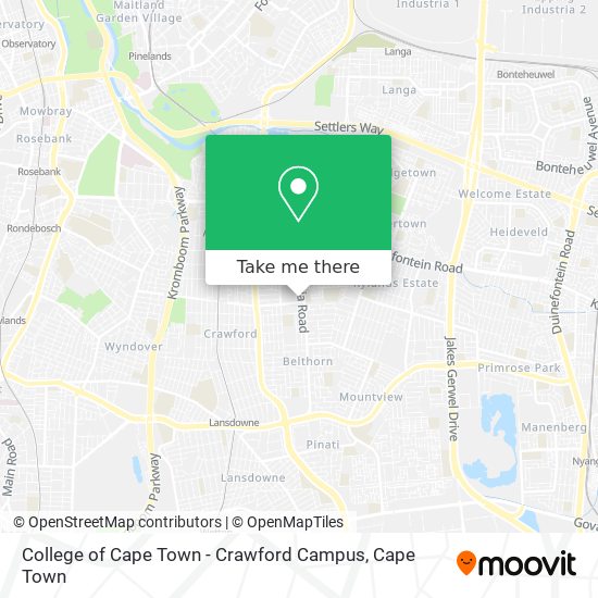 College of Cape Town - Crawford Campus map