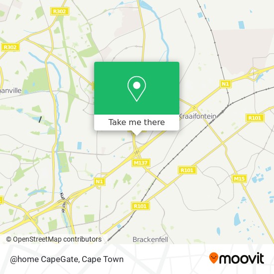 @home CapeGate map