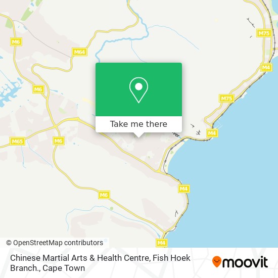Chinese Martial Arts & Health Centre, Fish Hoek Branch. map