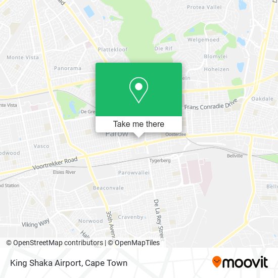 King Shaka Airport map