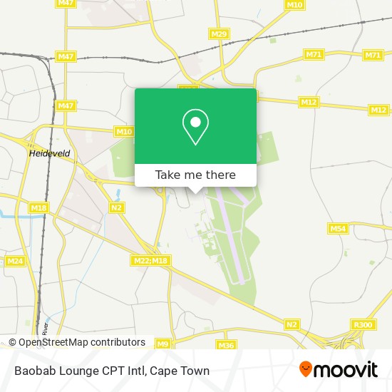 Baobab Lounge CPT Intl map