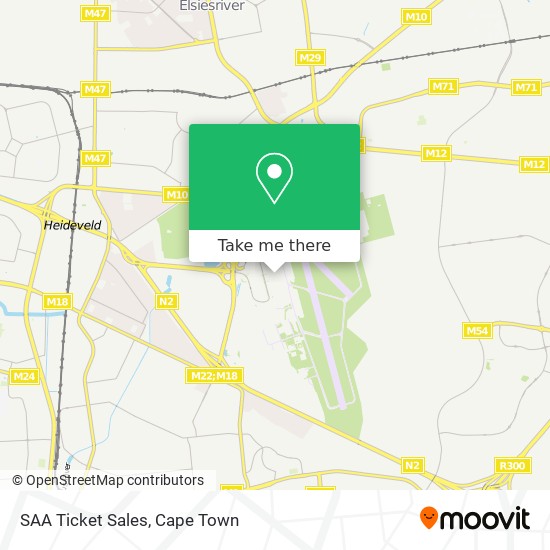 SAA Ticket Sales map
