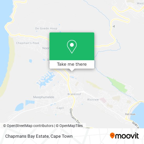 Chapmans Bay Estate map