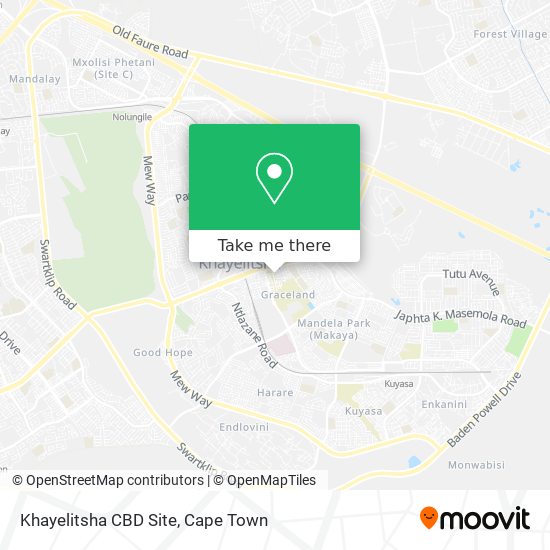 Khayelitsha CBD Site map