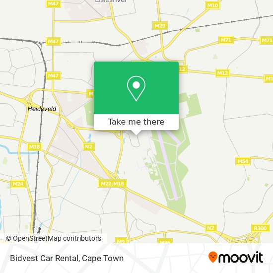 Bidvest Car Rental map