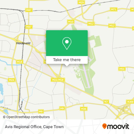 Avis Regional Office map
