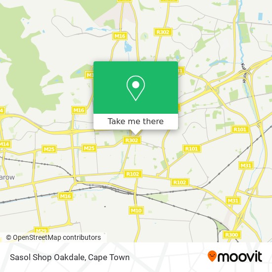 Sasol Shop Oakdale map
