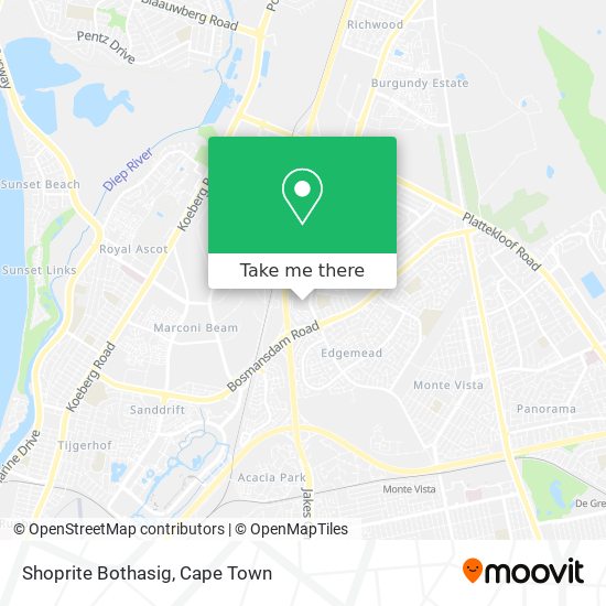 Shoprite Bothasig map