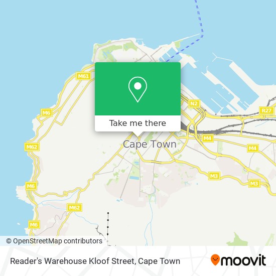 Reader's Warehouse Kloof Street map