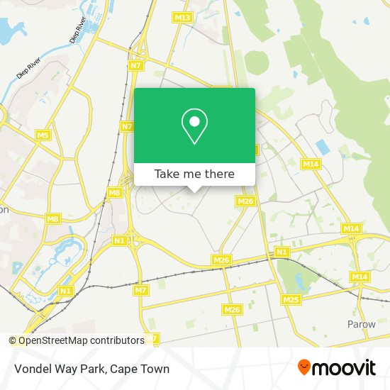 Vondel Way Park map