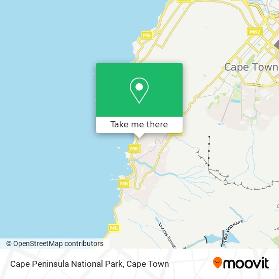 Cape Peninsula National Park map