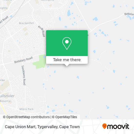 Cape Union Mart, Tygervalley map
