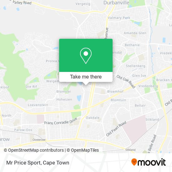 Mr Price Sport map