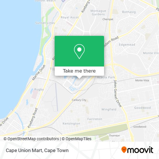 Cape Union Mart map