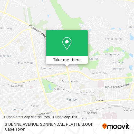 3 DENNE AVENUE, SONNENDAL, PLATTEKLOOF map